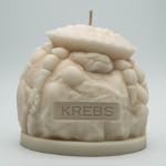 Krebssternzeichen, kleine Skulptur, Dekokerzen, Dekokerze als Skulptur